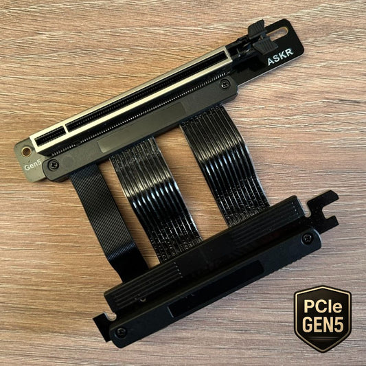 ASKR Riser Cable T100 Left Angle Gen 5 - 10cm