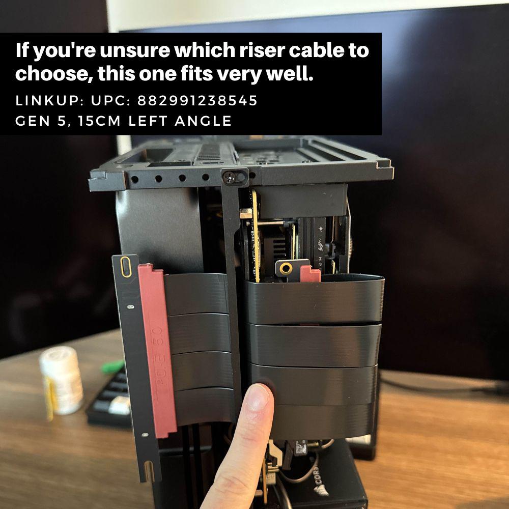 Reverse Airflow Adapter for T1 V2.5 / Ncase T1 for Nvidia RTX 5080FE and RTX 5090FE - Flipped Travel Kit
