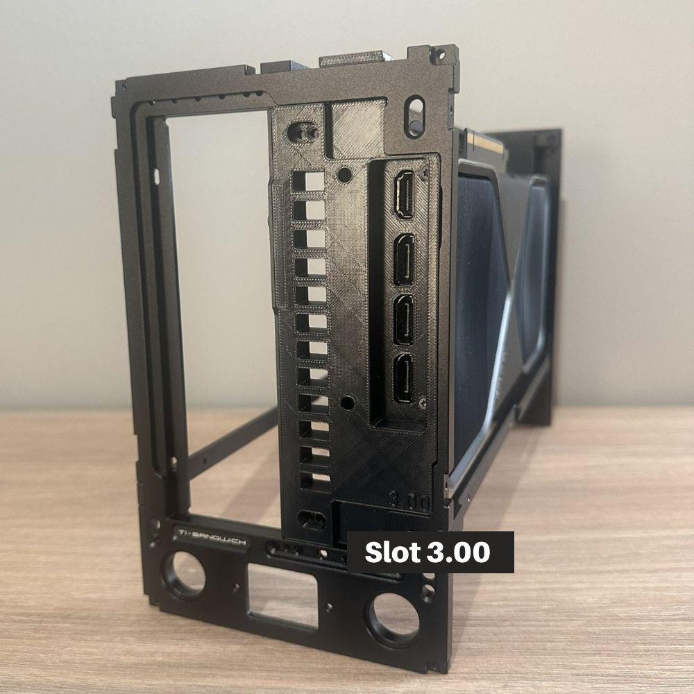 Reverse Airflow Adapter for T1 V2.5 / Ncase T1 for Nvidia RTX 5080FE and RTX 5090FE - Flipped Travel Kit