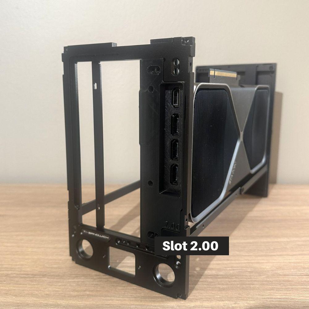 Reverse Airflow Adapter for T1 V2.5 / Ncase T1 for Nvidia RTX 5080FE and RTX 5090FE - Flipped Travel Kit