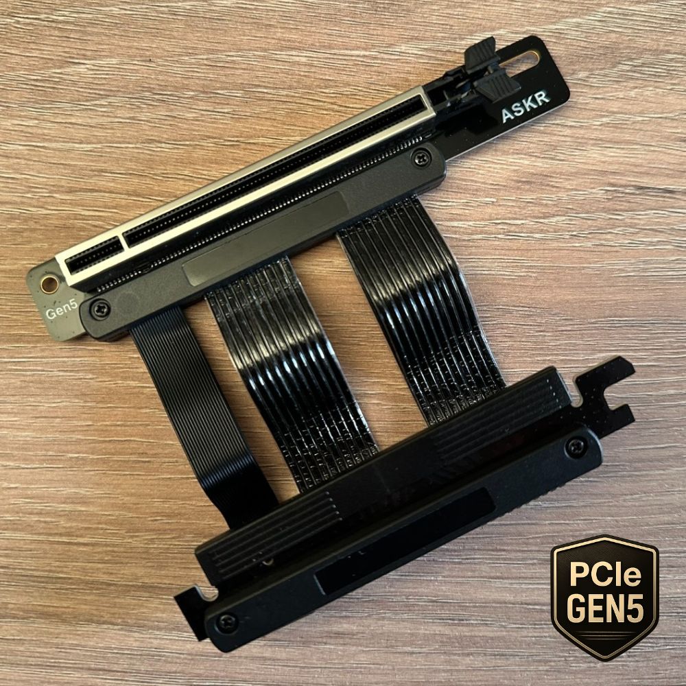 ASKR Riser Cable T100 Left Angle Gen 5 - 10cm