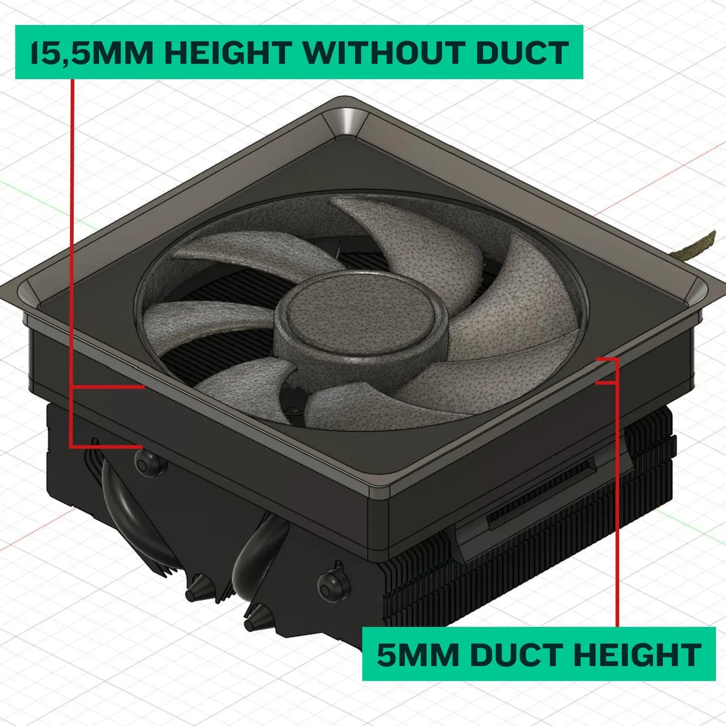 4070 / Nidec 92mm fan Complete fan for AXP90-X47 and AXP90-X53