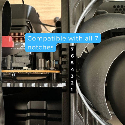 Fractal Terra -  Top Fan Bracket for 15mm or 25mm fan - All  notches 1-7 compatible - All fans compatible