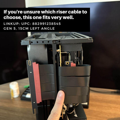Reverse Airflow Adapter for T1 V2.5 / Ncase T1 for Nvidia RTX 5080FE and RTX 5090FE - Flipped Travel Kit
