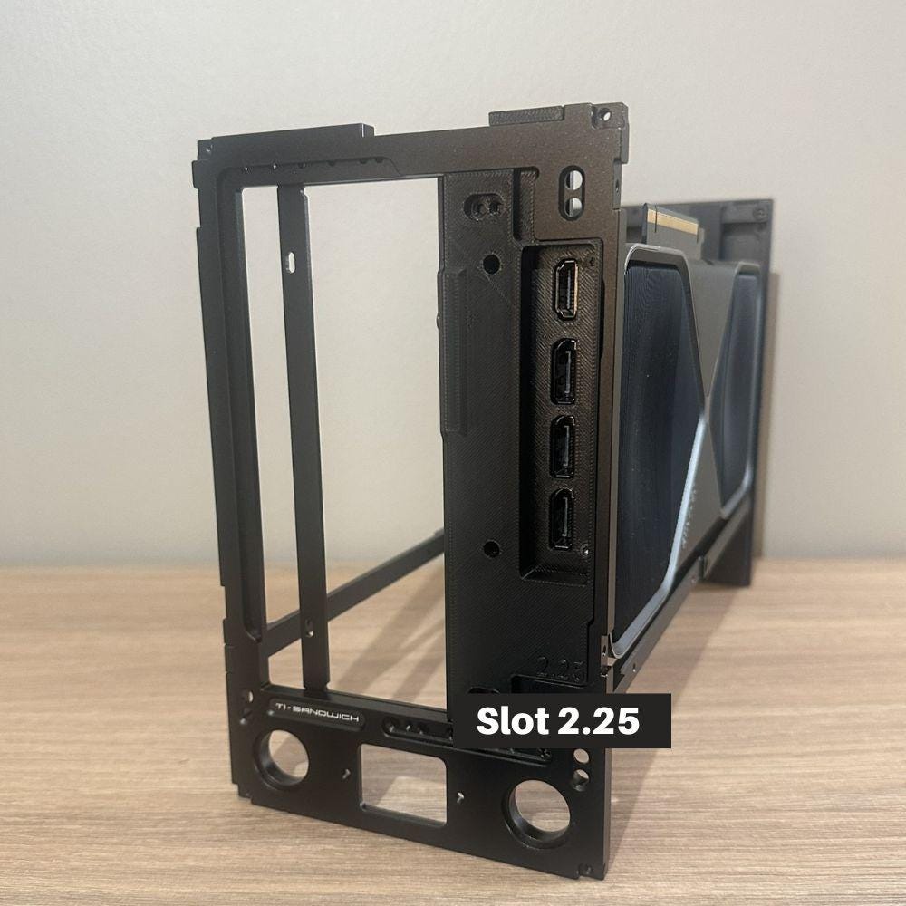 Reverse Airflow Adapter for T1 V2.5 / Ncase T1 for Nvidia RTX 5080FE and RTX 5090FE - Flipped Travel Kit