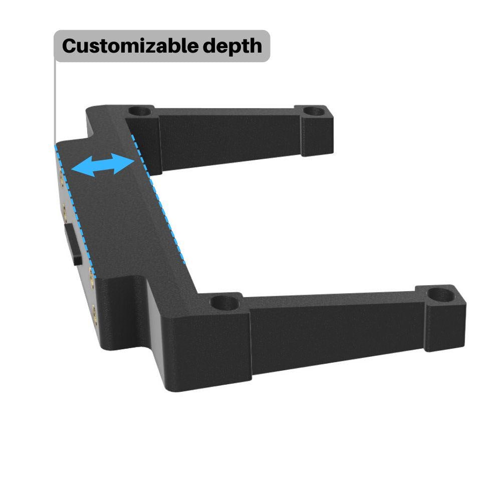 PSU SFX offset bracket for Fractal Terra - Customizable Depth and Height